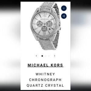 Michael Kors Whitney Chronograph Crystal Watch NWT